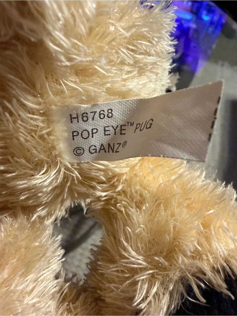 Ganz Webkinz Classic Pug Plush Dog - Pre-Owned H 6768